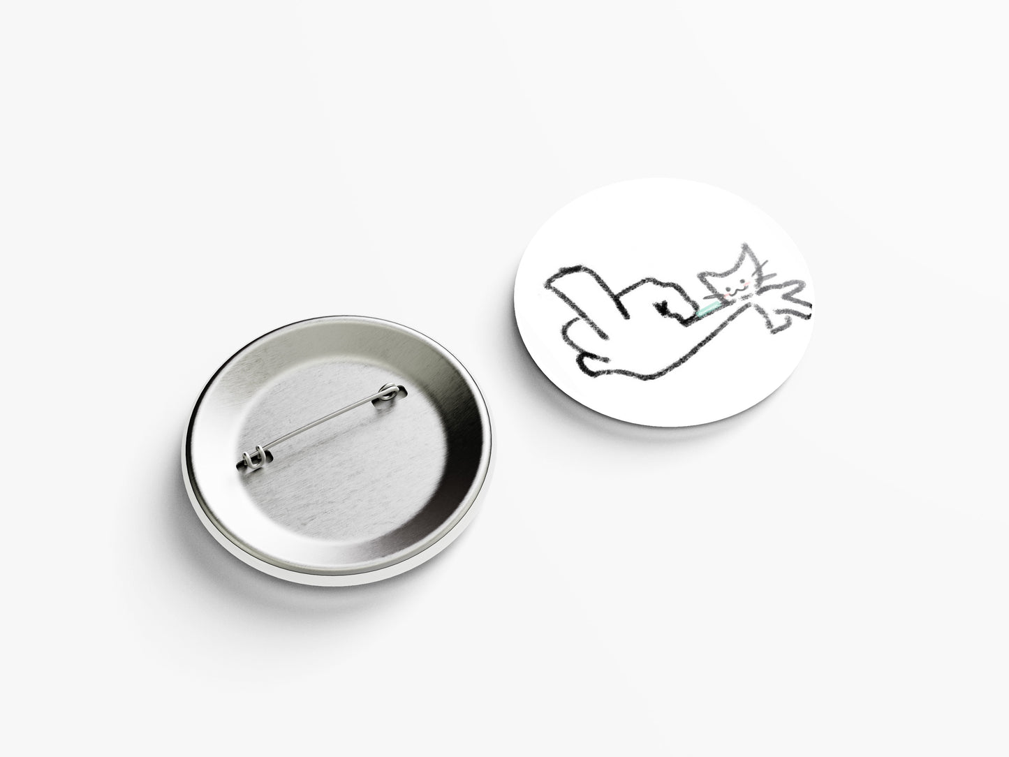BAD CAT MEME PIN