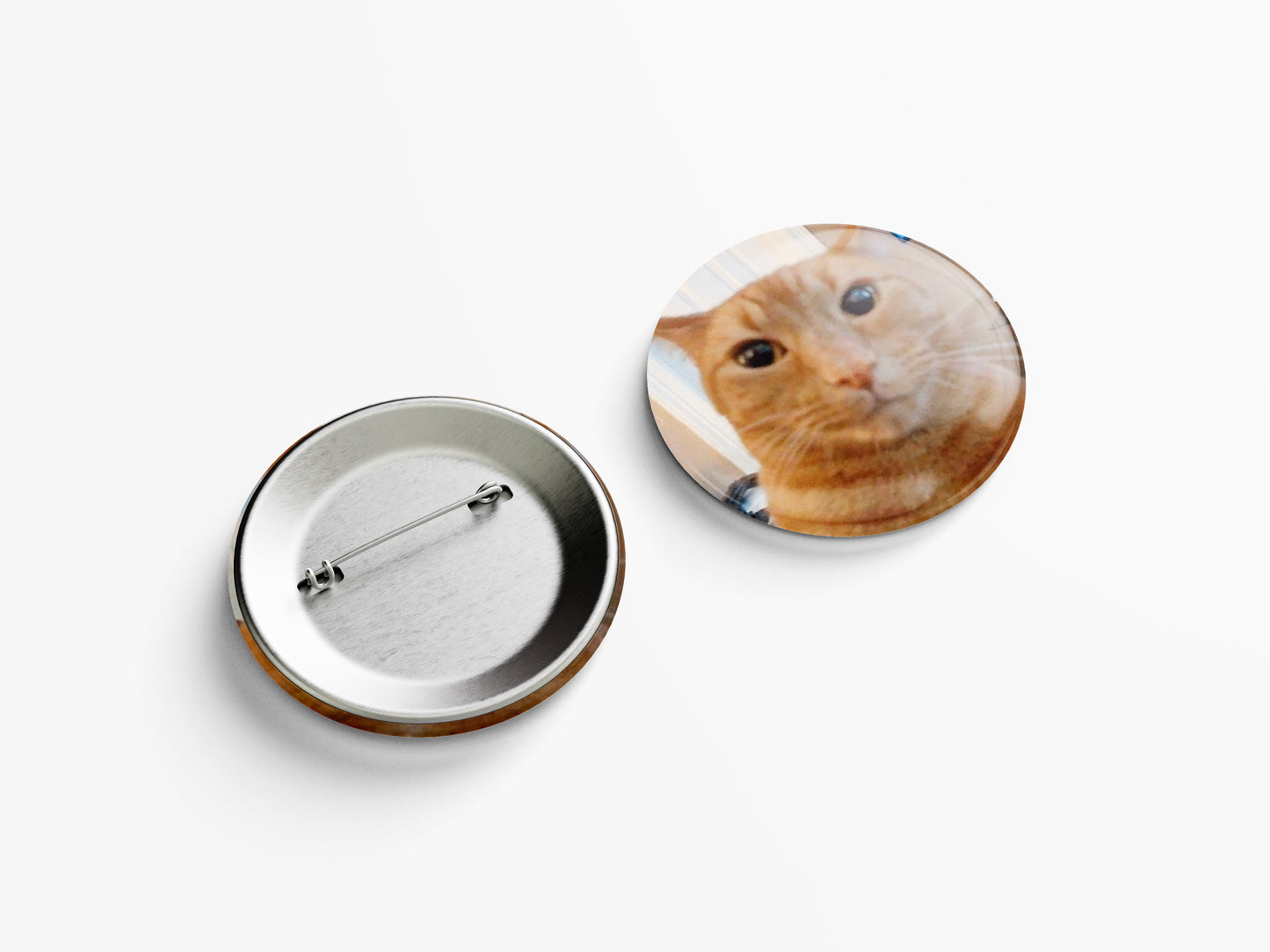 GATO NARANJA MEME PIN