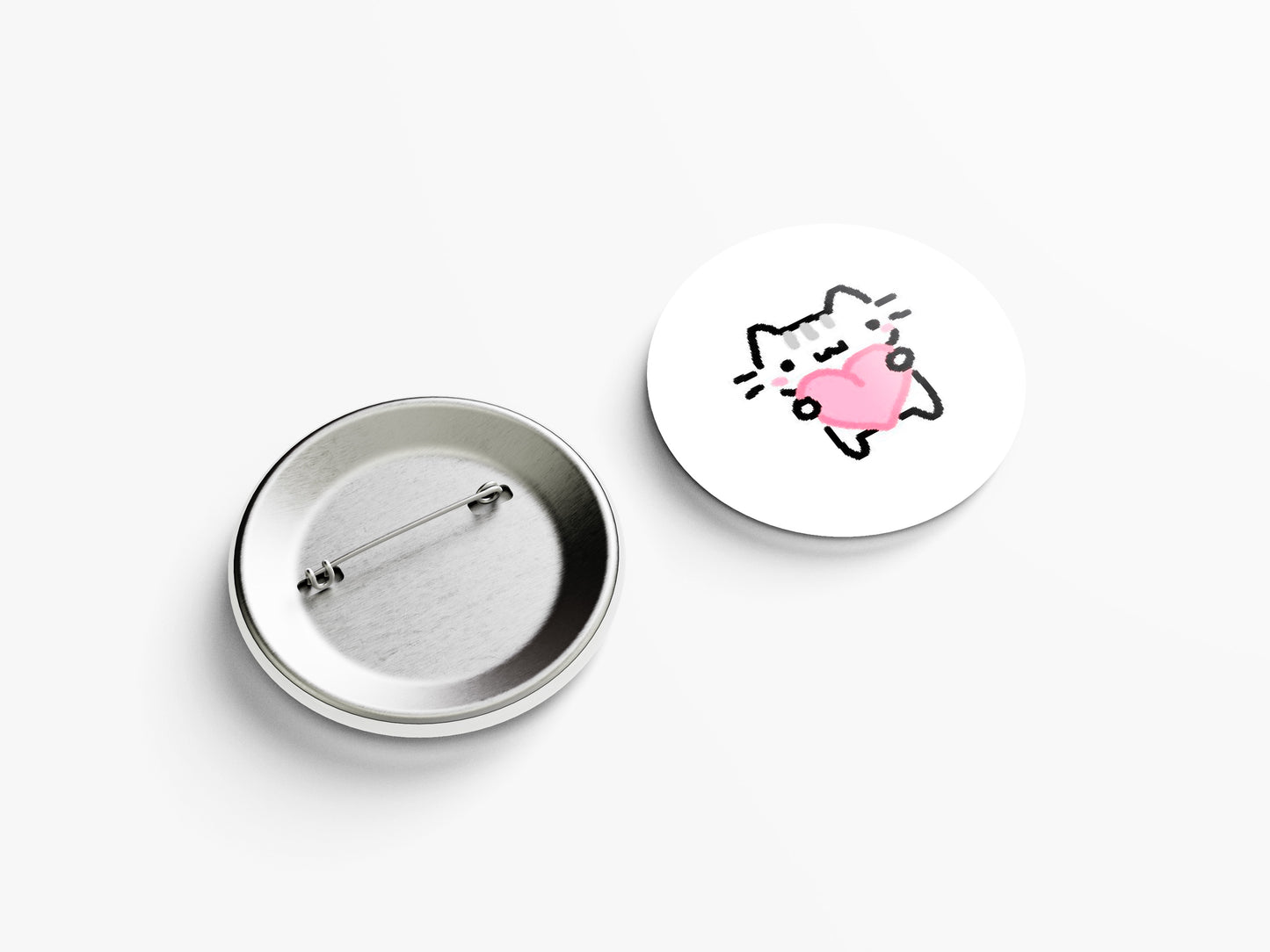 CAT IN LOVE PIN