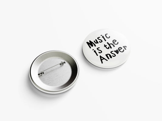 MUSIC IS THE ANSWER PIN