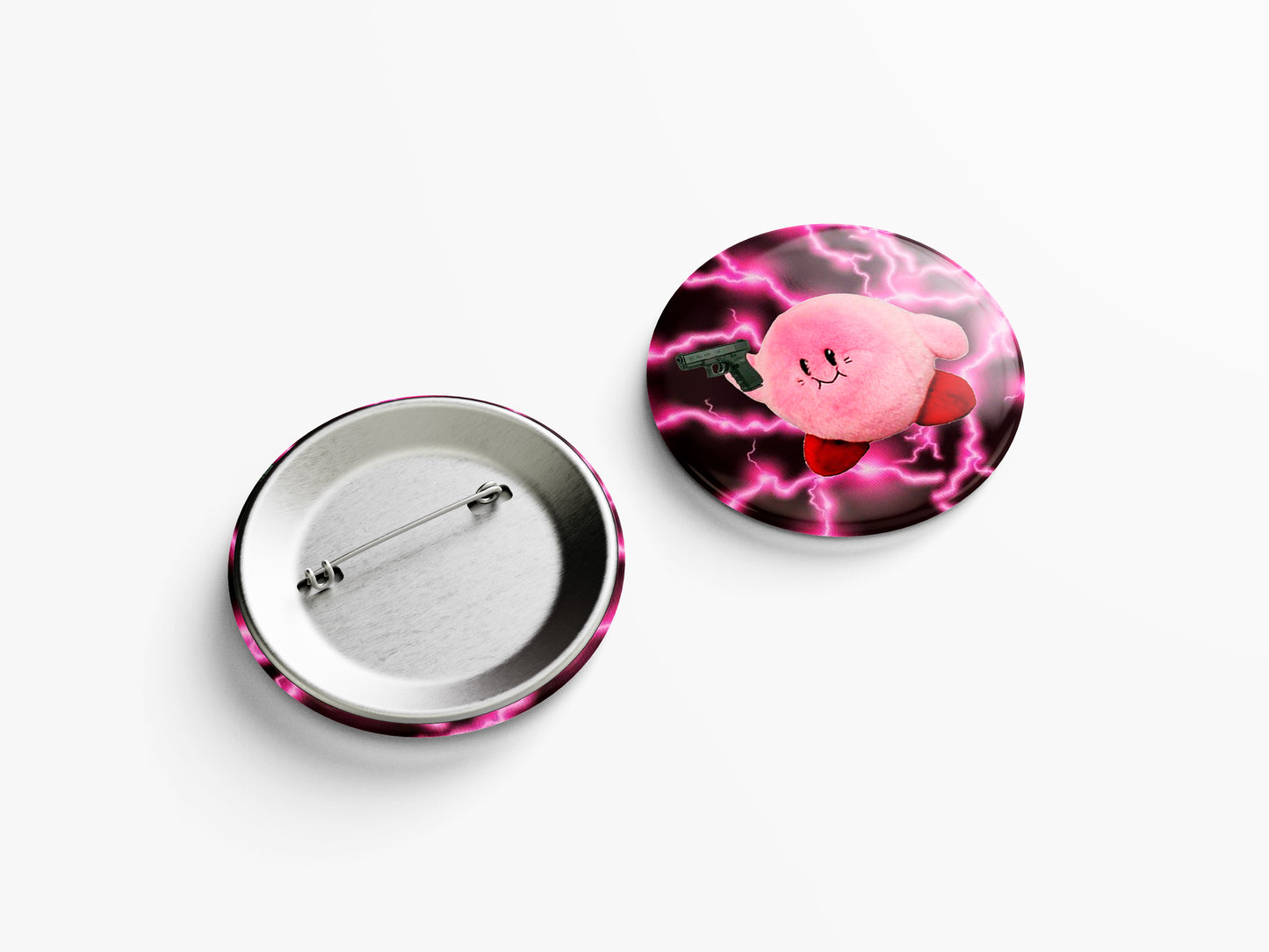 ANGRY KIRBY PIN